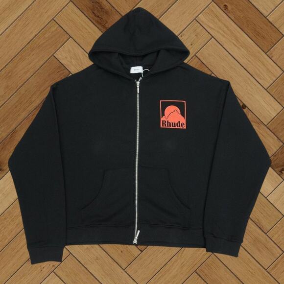 Men's Black Hoodie  Rhude - Picture 1 of 4